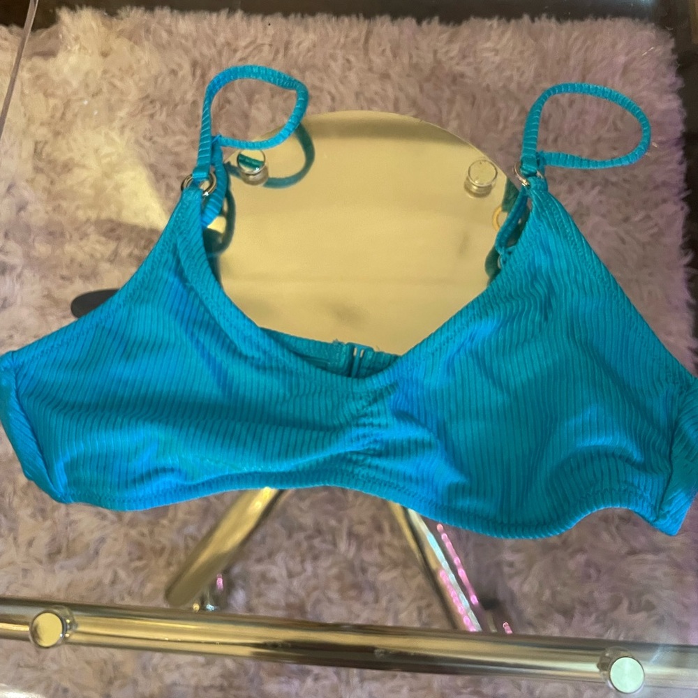 blue arie bikini top